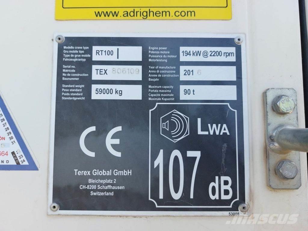 Terex RT100 越野起重機