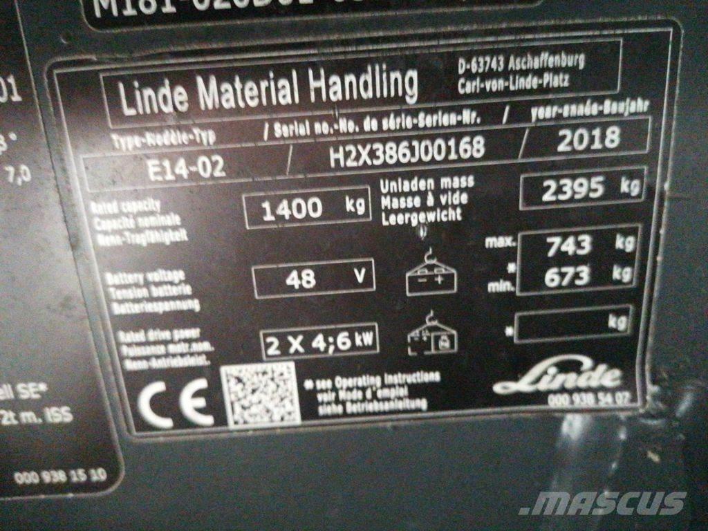Linde E14-02 電動堆高機