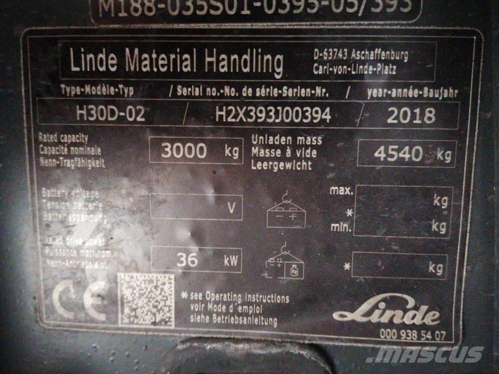 Linde H30D-02 柴油卡車