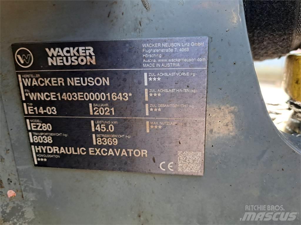 Wacker Neuson EZ80 履帶式 挖土機/掘鑿機/挖掘機