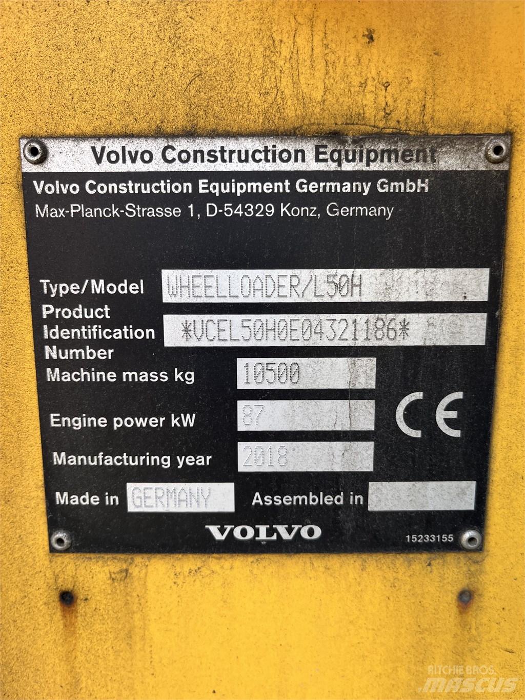 Volvo L 50 H 輪胎式裝載機