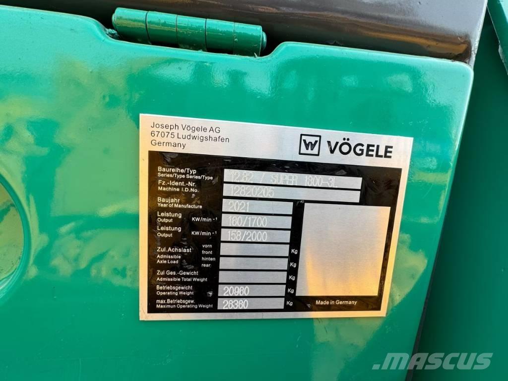 Vögele 1800-3 瀝青攤舖機/鋪路機