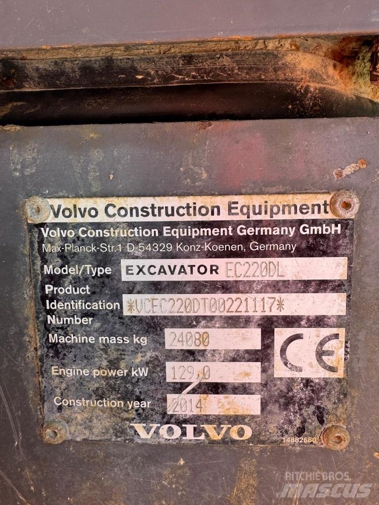Volvo EC 220 DL 履帶式 挖土機/掘鑿機/挖掘機