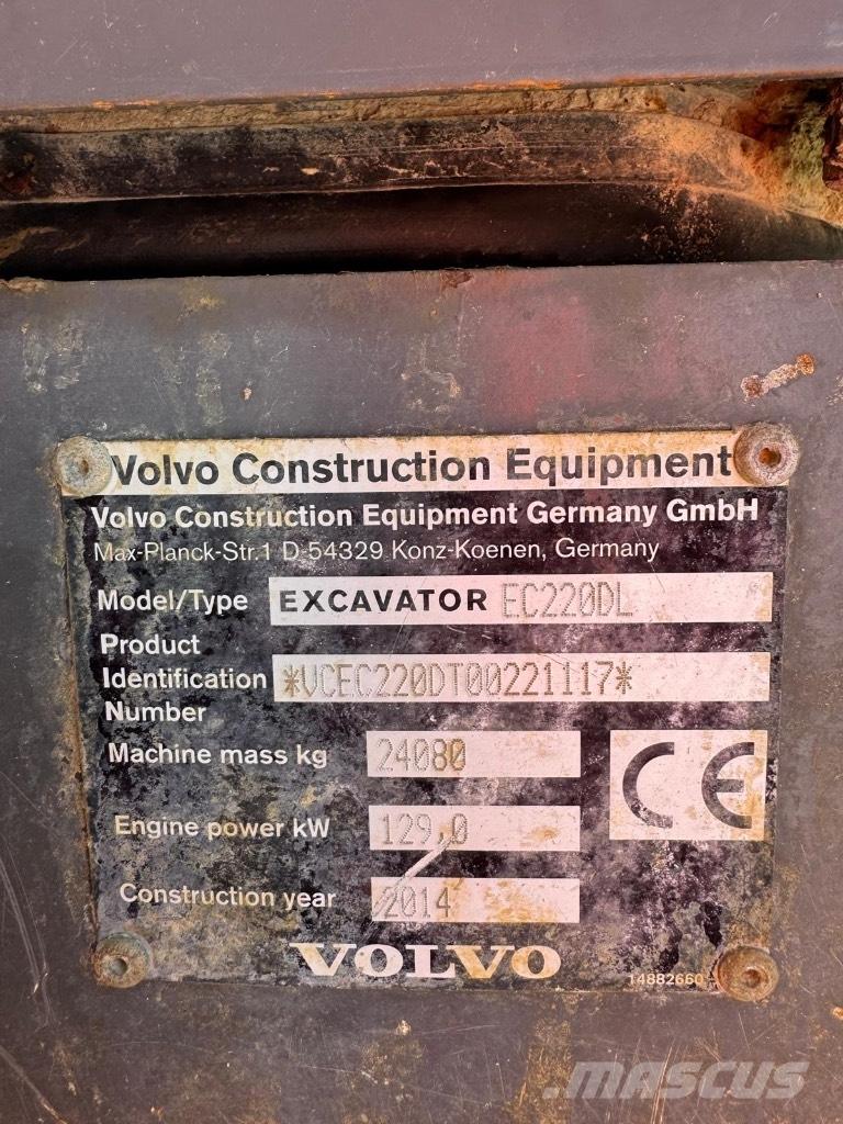 Volvo EC 220 DL 履帶式 挖土機/掘鑿機/挖掘機