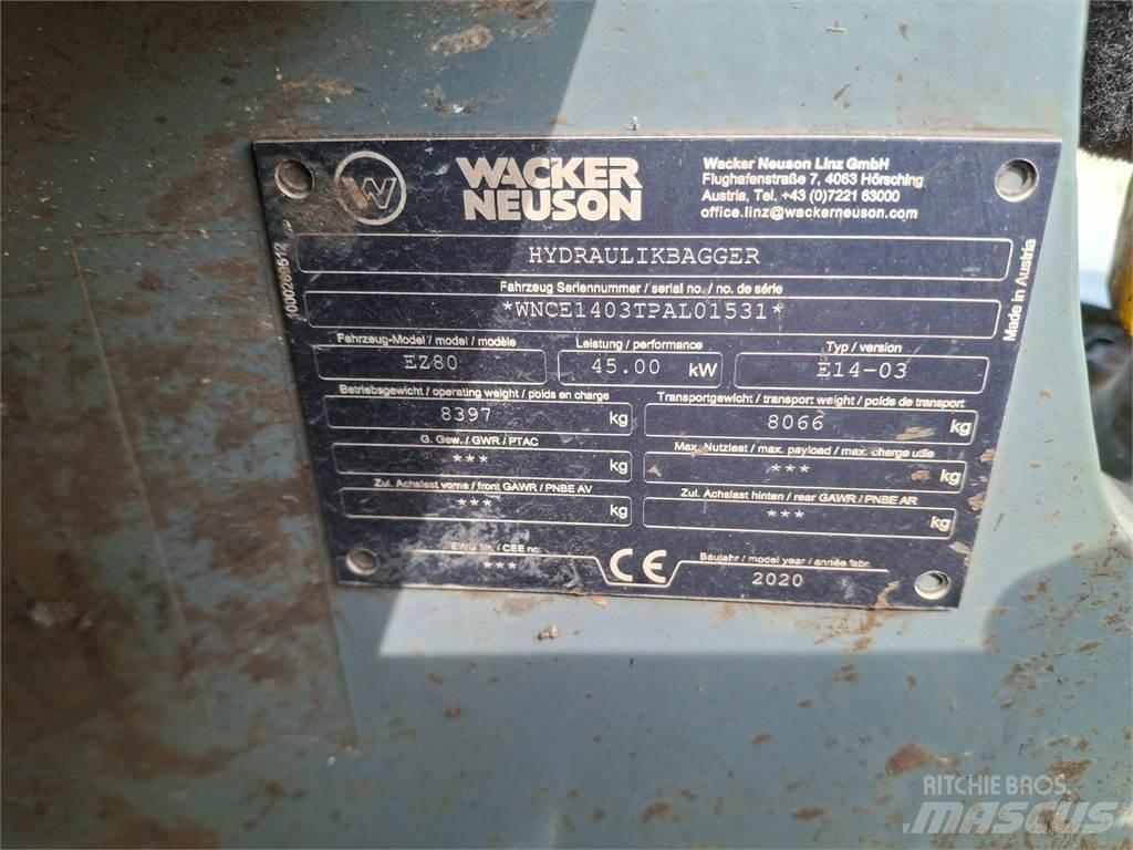 Wacker Neuson EZ80 履帶式 挖土機/掘鑿機/挖掘機