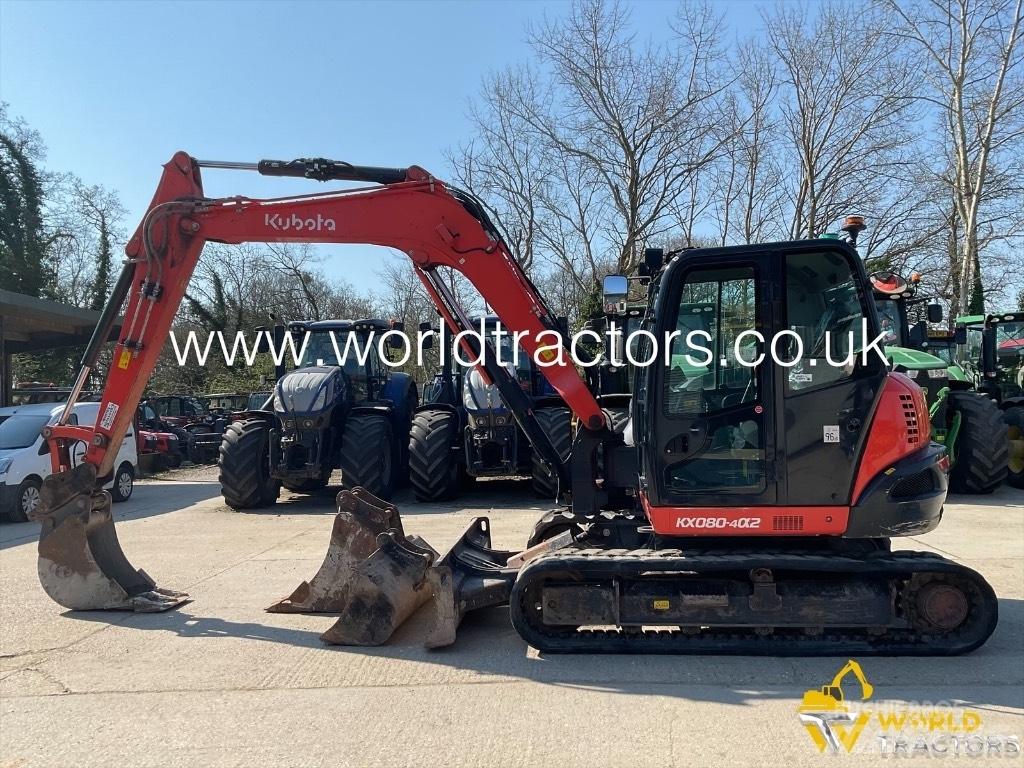Kubota KX 080-4 中型挖土機/掘鑿機/挖掘機 7t-12t