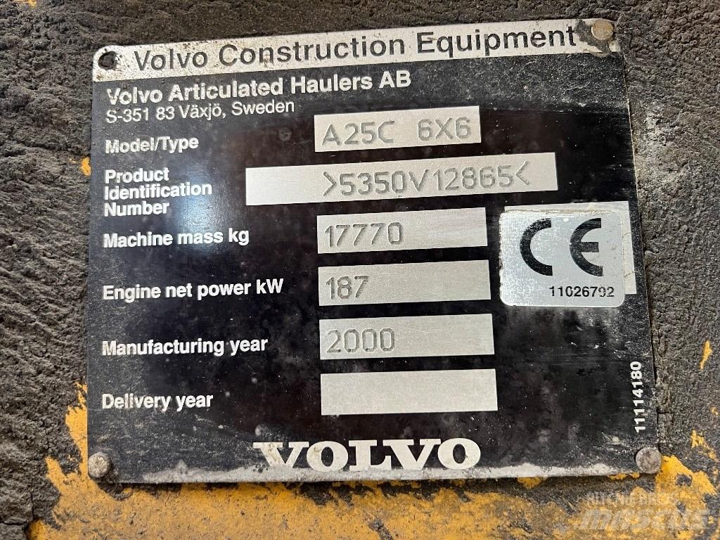 Volvo A25c 鉸接式起吊車