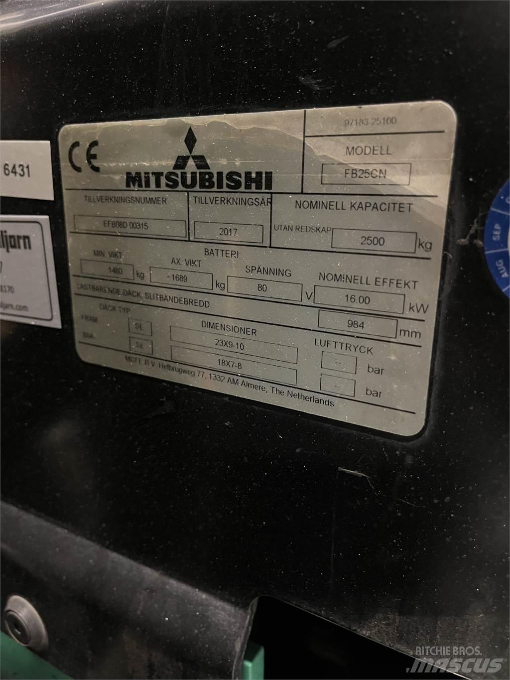 Mitsubishi FB25CN 電動堆高機