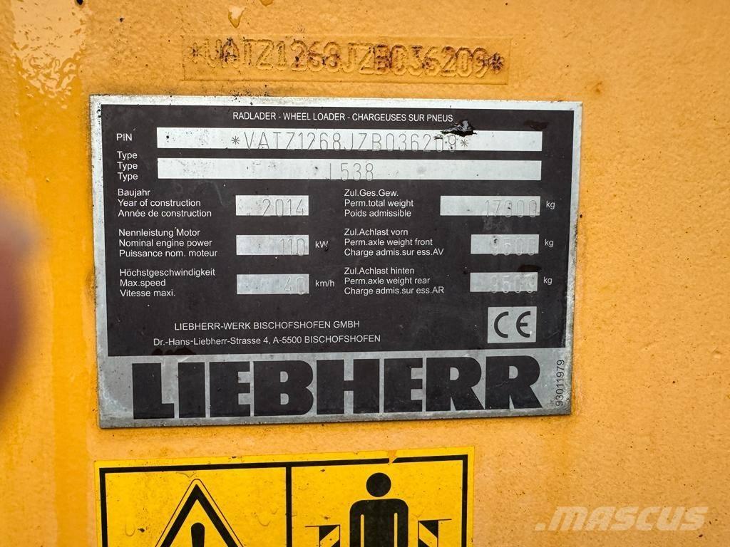 Liebherr L 538 輪胎式裝載機