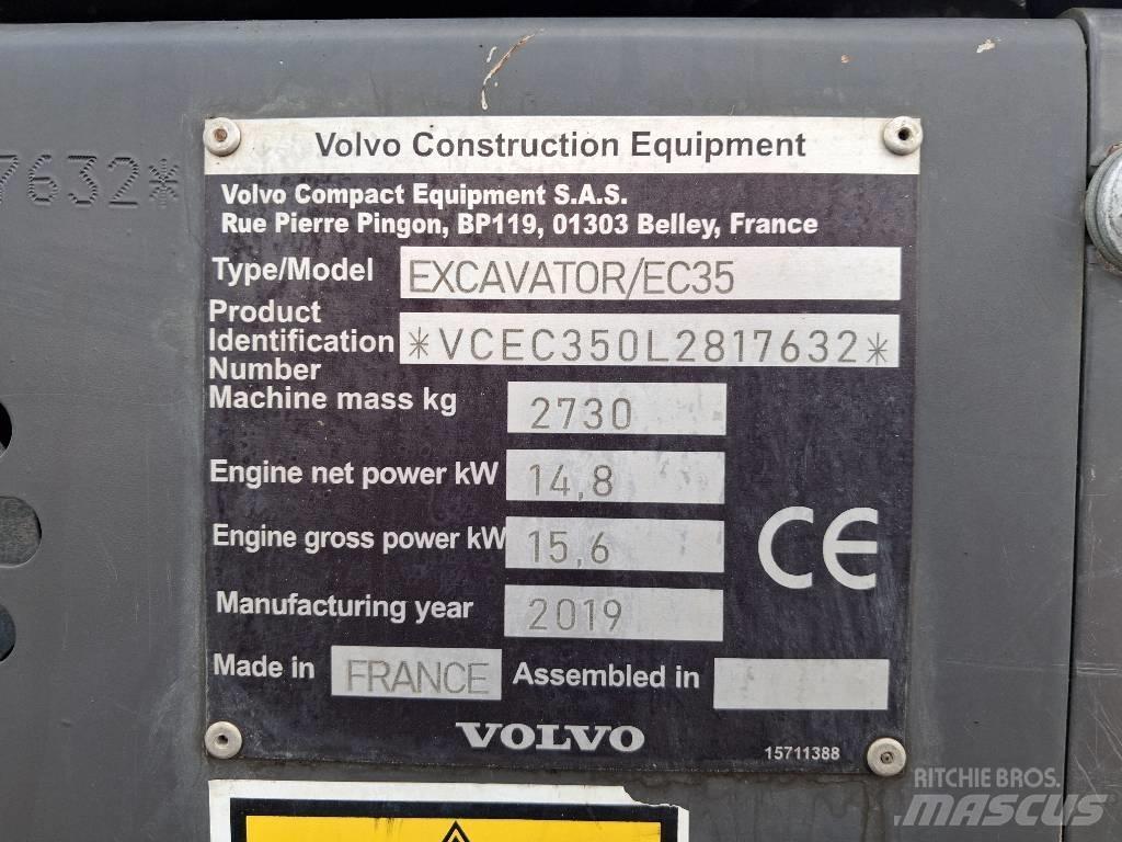 Volvo EC 35 小型挖土機/掘鑿機<7t(小型挖掘機)