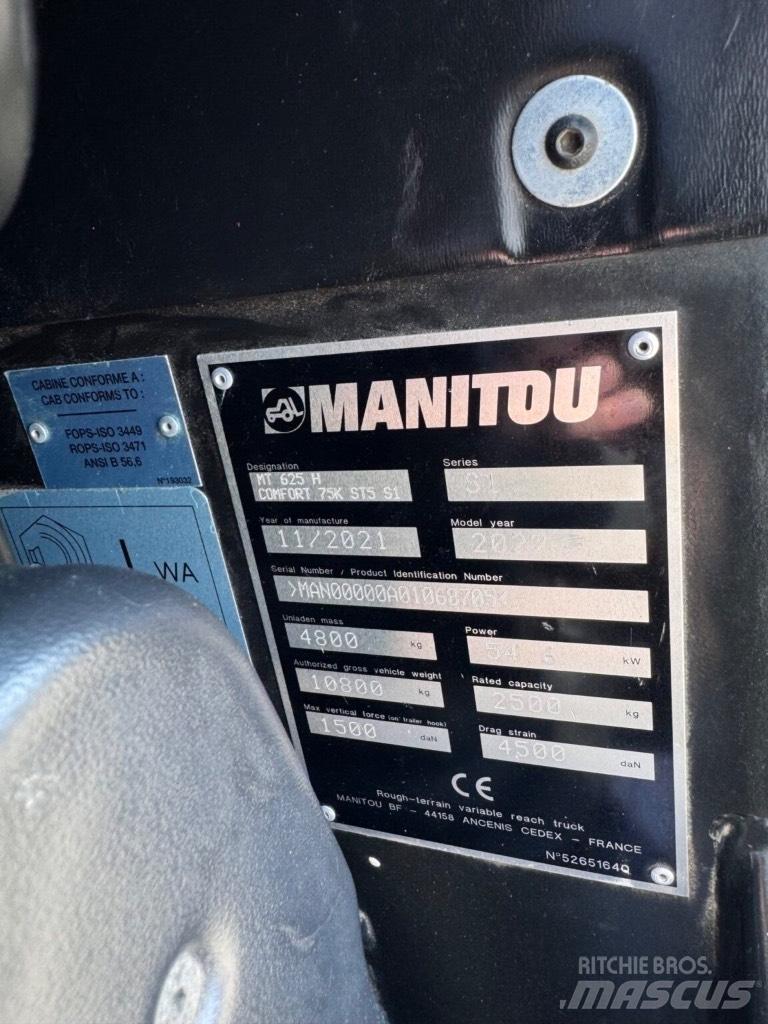 Manitou MT625H 伸縮臂操作車
