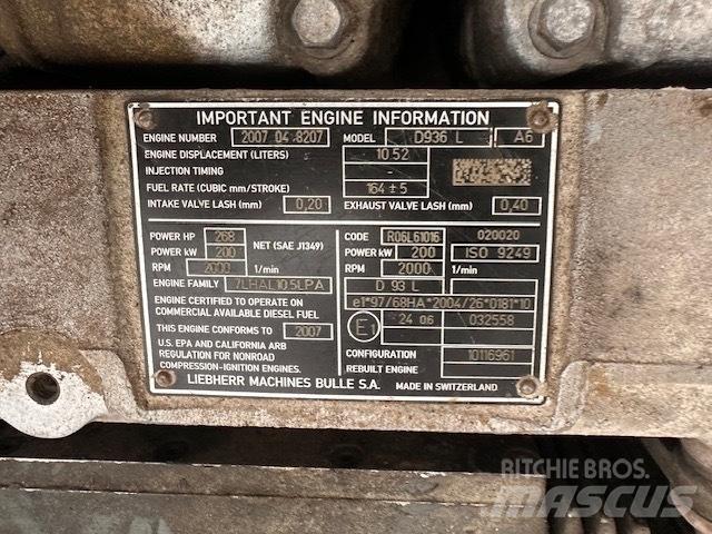 Liebherr D 936 L A6 引擎/發動機