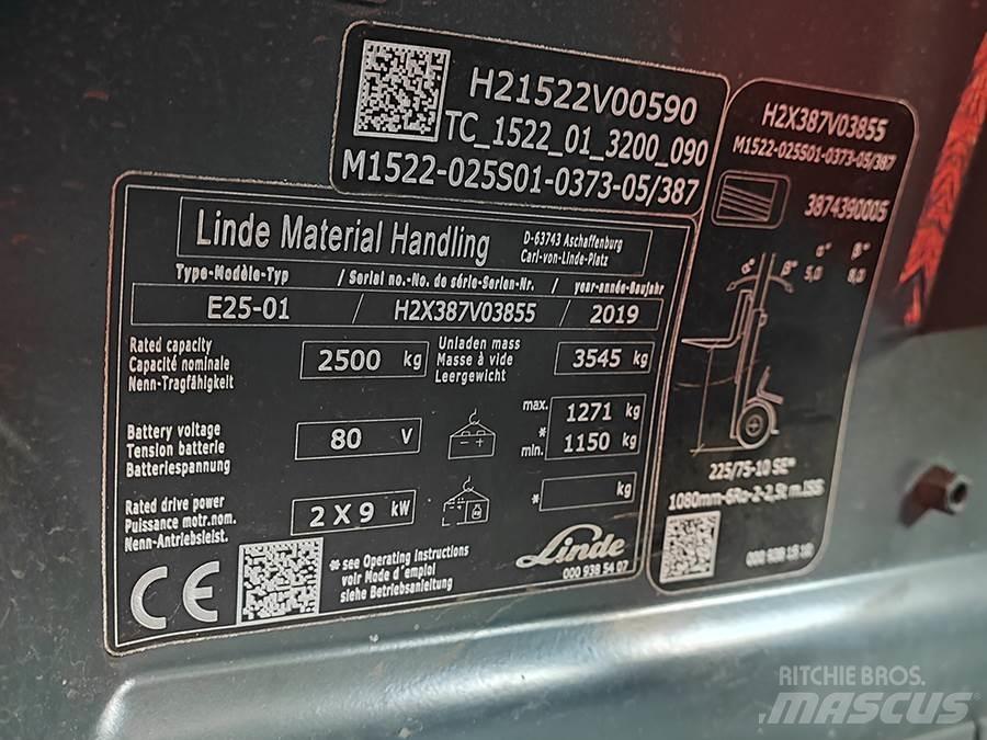 Linde E25-01 電動堆高機