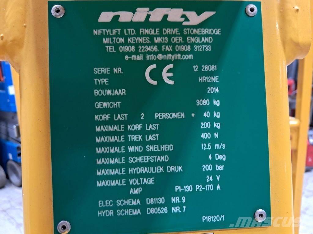 Niftylift HR12NE 曲臂高空作業車