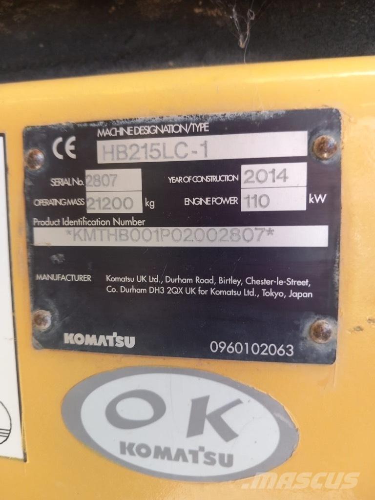 Komatsu HB 215 LC-1 底盤和懸架