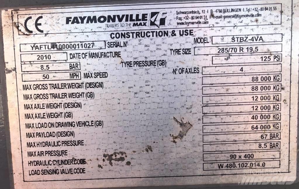 Faymonville STBZ-4VA 低架裝載車