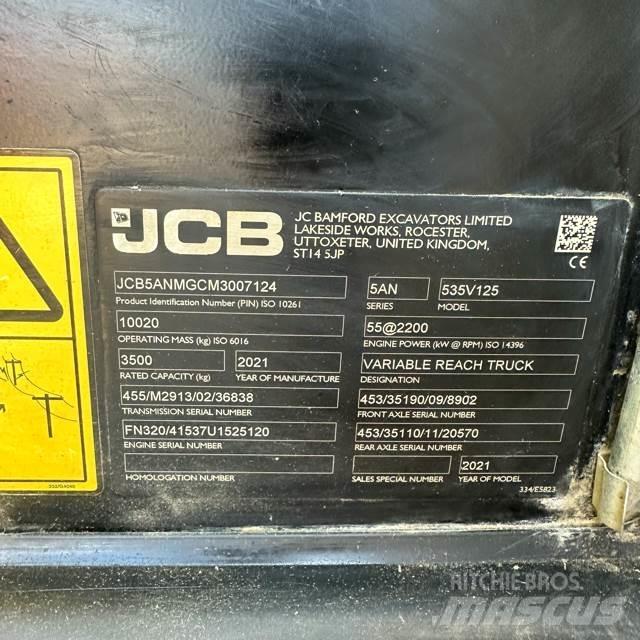 JCB 535V125 伸縮臂操作車