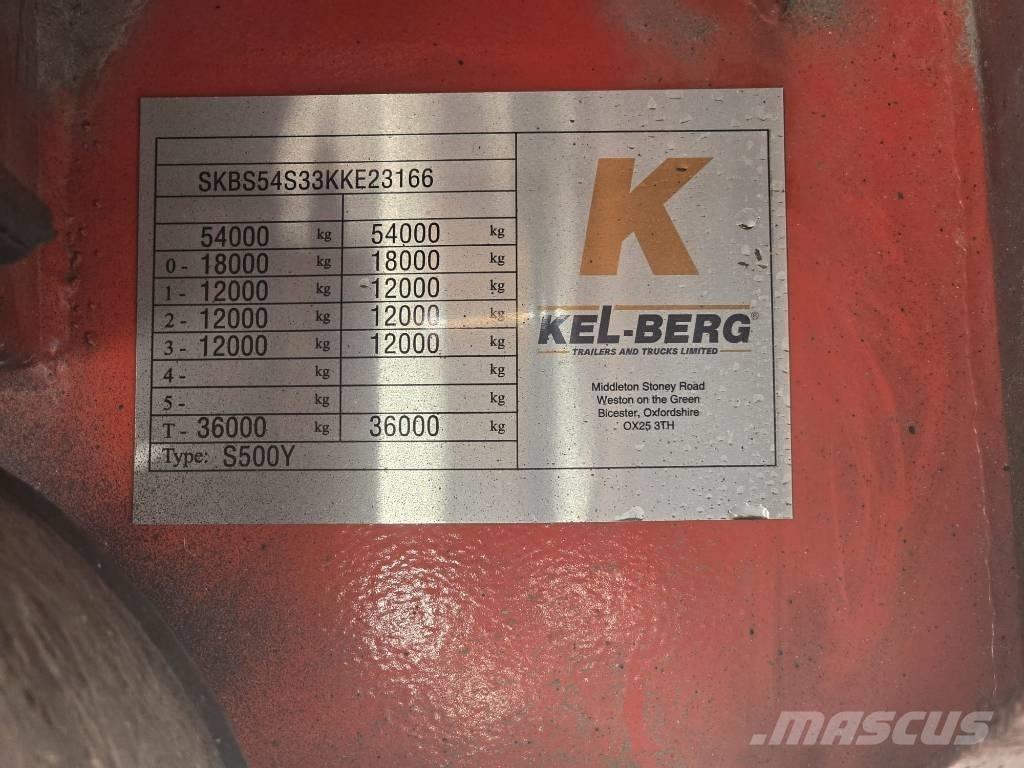 Kel-Berg 3 AS 平台/側卸半拖車