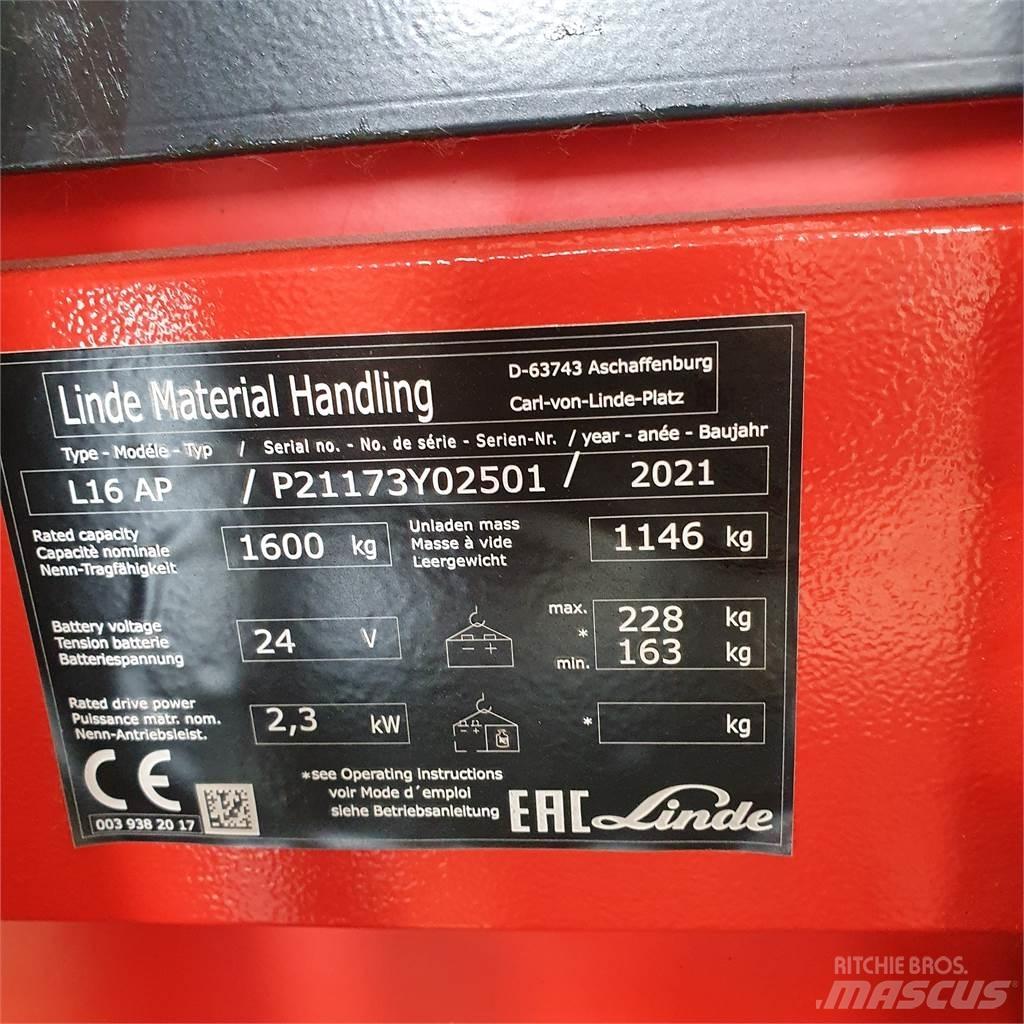Linde L16APi 行走控制式堆積機