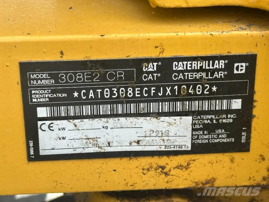 CAT 308 E 2 CR 中型挖土機/掘鑿機/挖掘機 7t-12t