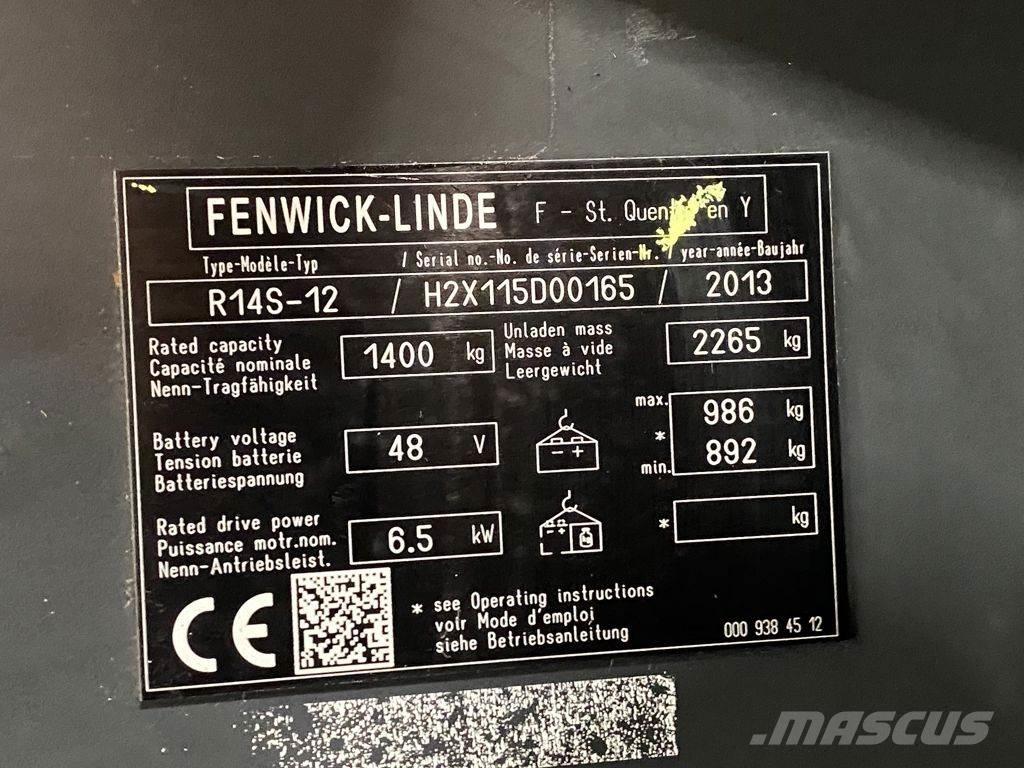 Linde R14S-12 前伸式堆高機(叉車)