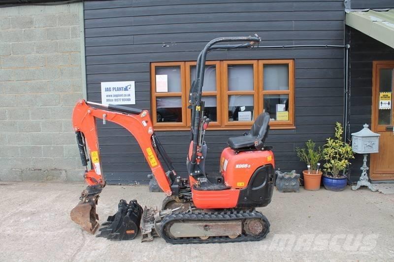 Kubota K 008-3 小型挖土機/掘鑿機<7t(小型挖掘機)