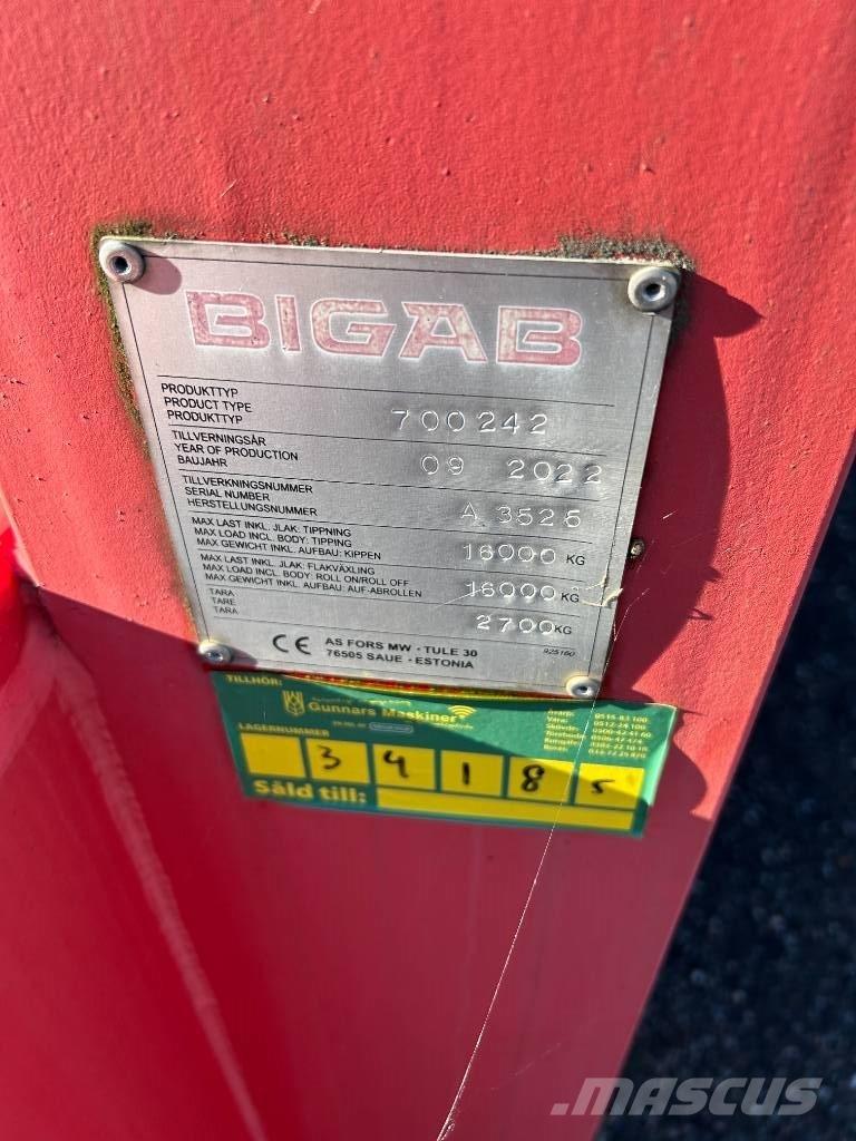 Bigab 242 SCHAKTFLAK 貨櫃框架拖車