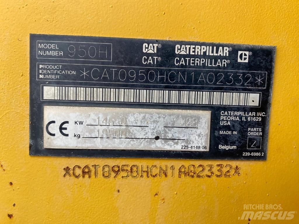 CAT 950 H 輪胎式裝載機