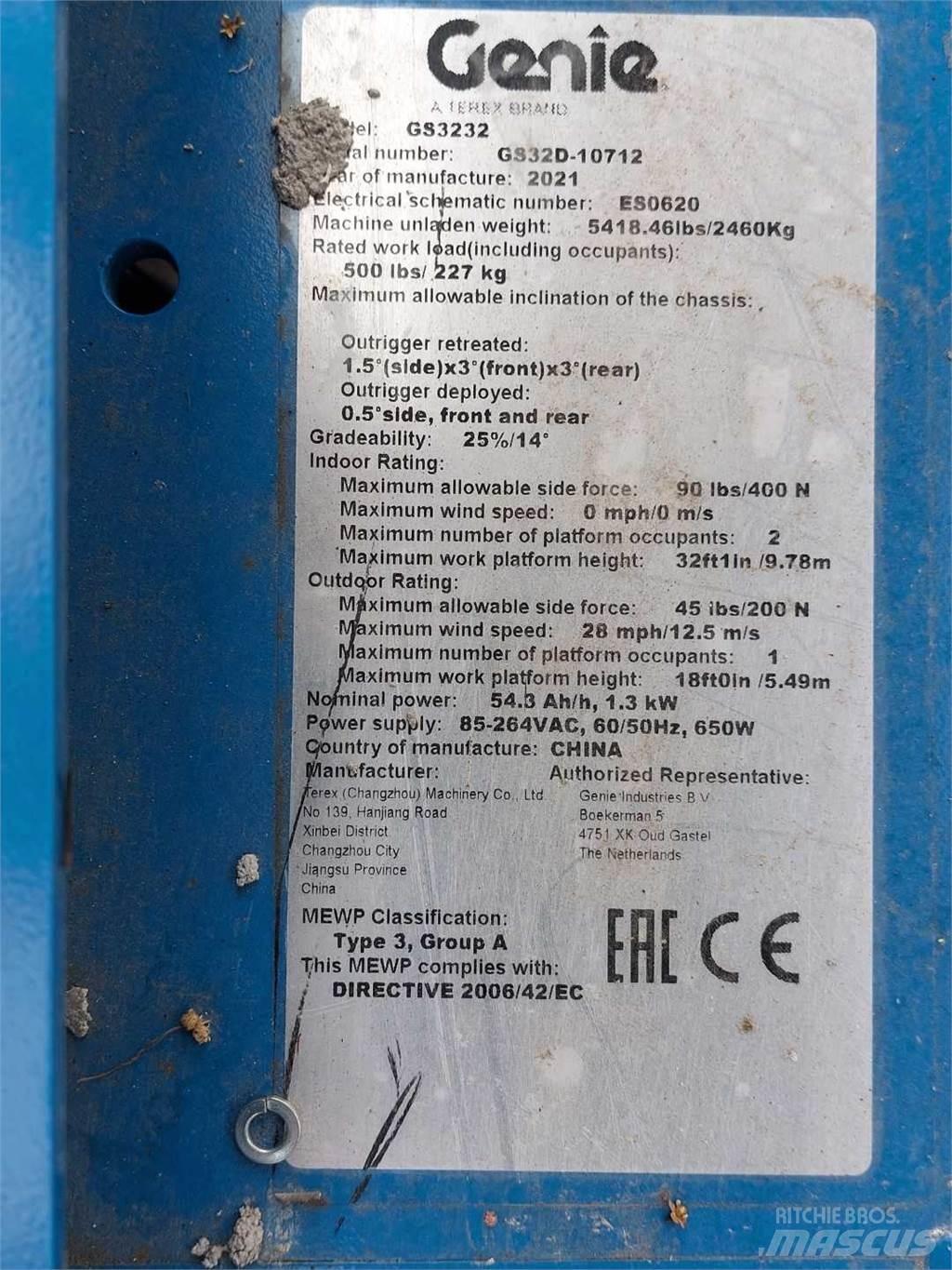 Genie GS3232 剪式升降機