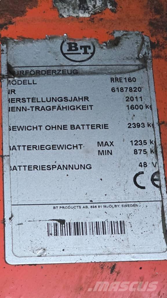 BT RR E 160 前伸式堆高機(叉車)