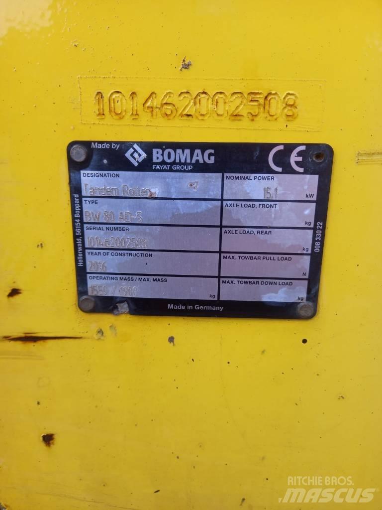 Bomag BW 80 AD-5 雙輪滾壓機
