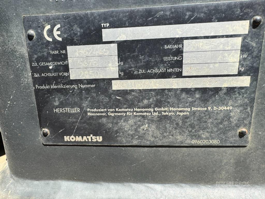 Komatsu WA70-7 輪胎式裝載機
