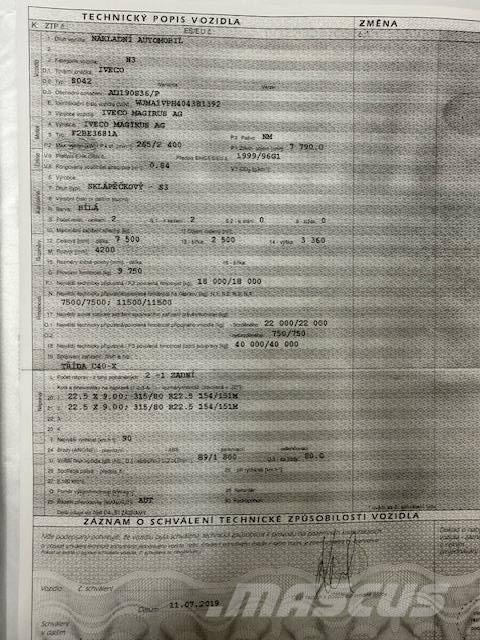 Iveco MAGIRUS 起重機卡車