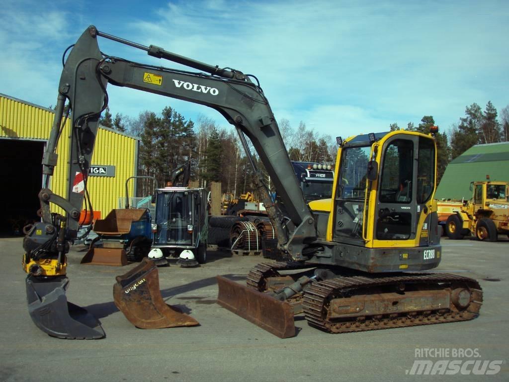 Volvo ECR 88 中型挖土機/掘鑿機/挖掘機 7t-12t