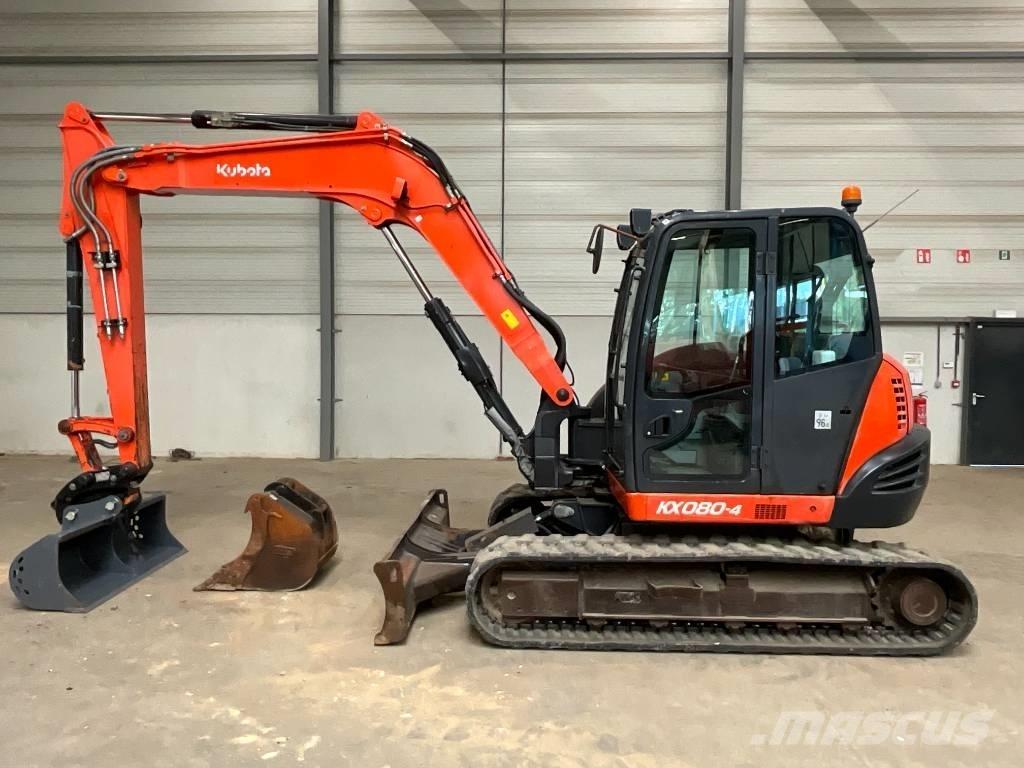 Kubota KX 080-4 中型挖土機/掘鑿機/挖掘機 7t-12t
