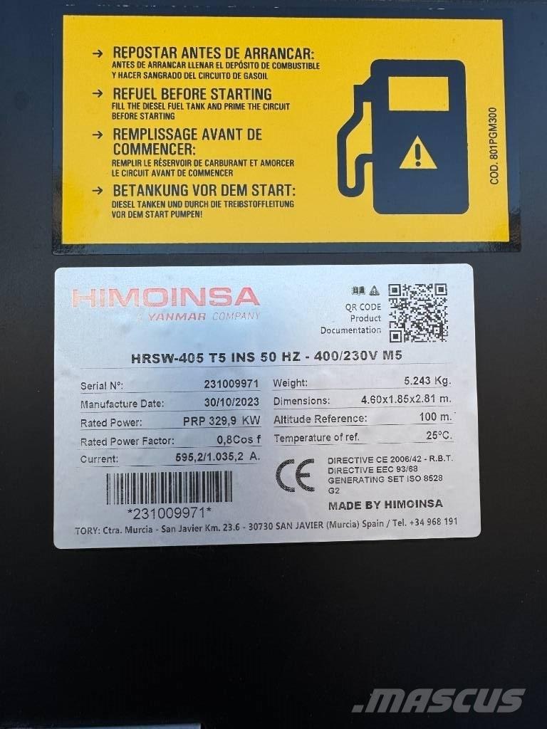 Himoinsa 405 Kva 柴油發電機