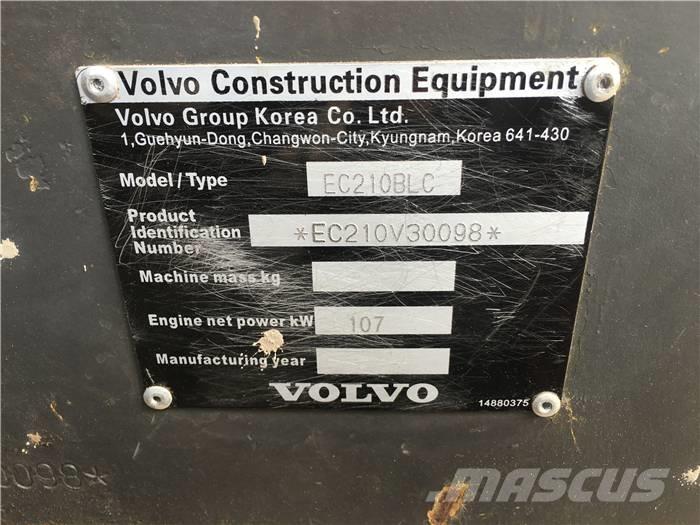 Volvo EC 210 B LC 履帶式 挖土機/掘鑿機/挖掘機