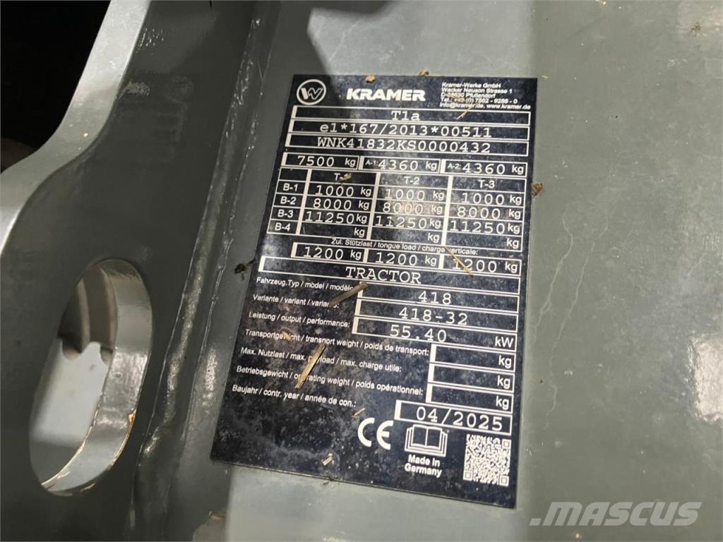 Kramer KT276 農業用伸縮臂裝載機