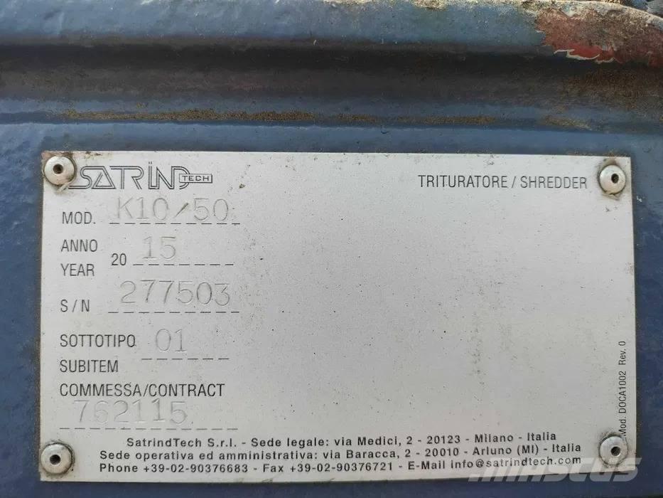 Satrind K10/50 廢棄物撕碎機