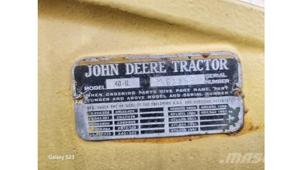John Deere 40 U 曳引機