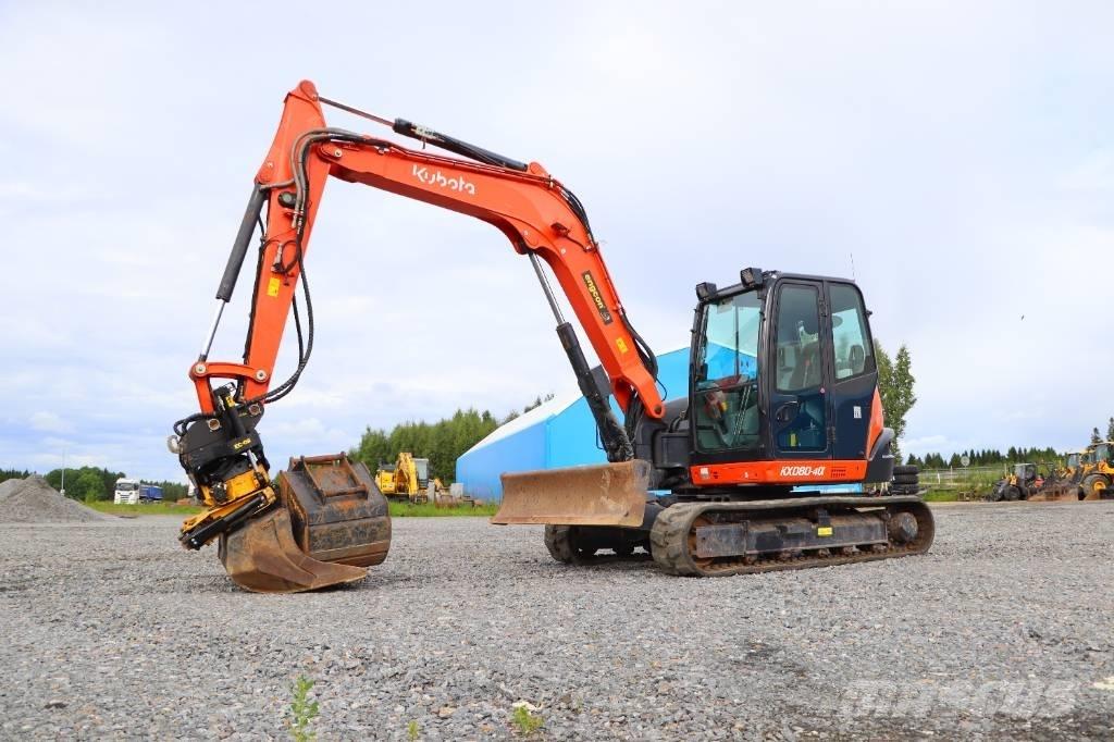 Kubota KX080-4a 中型挖土機/掘鑿機/挖掘機 7t-12t