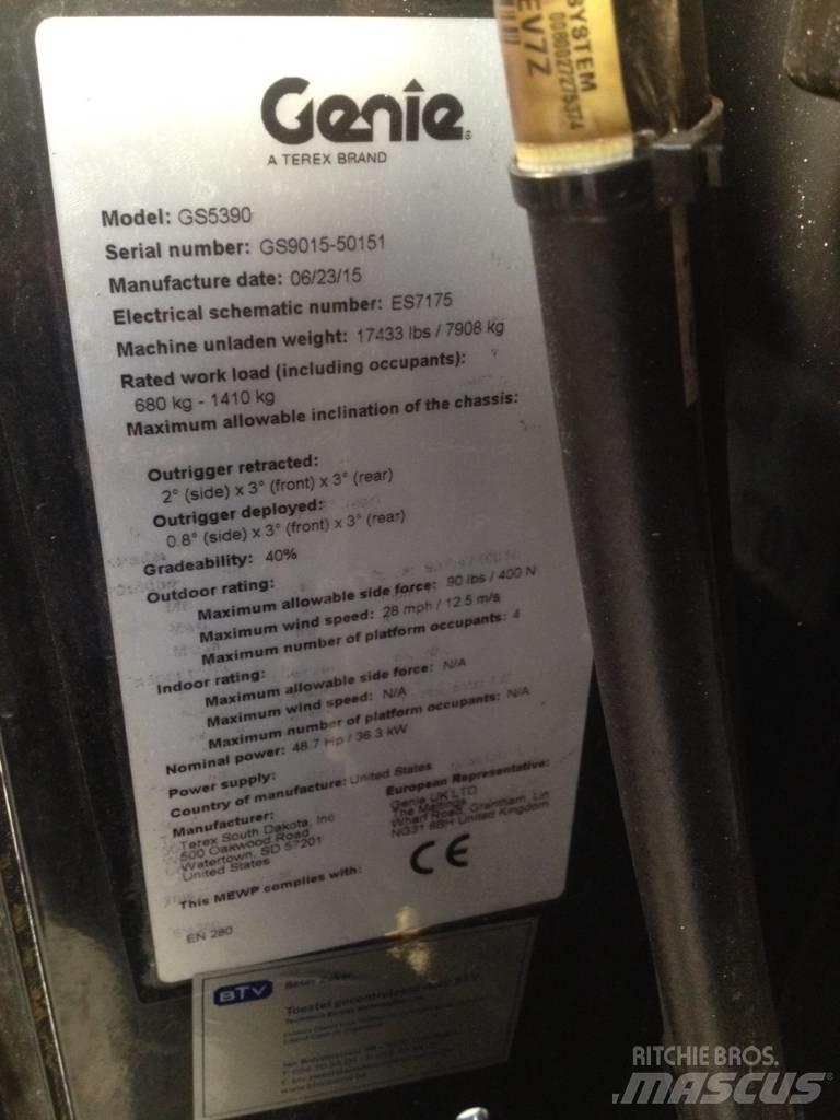 Genie GS 5390 剪式升降機