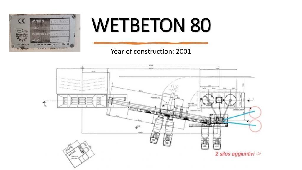  SIMEM WETBETON 80 混凝土配料(預拌)廠