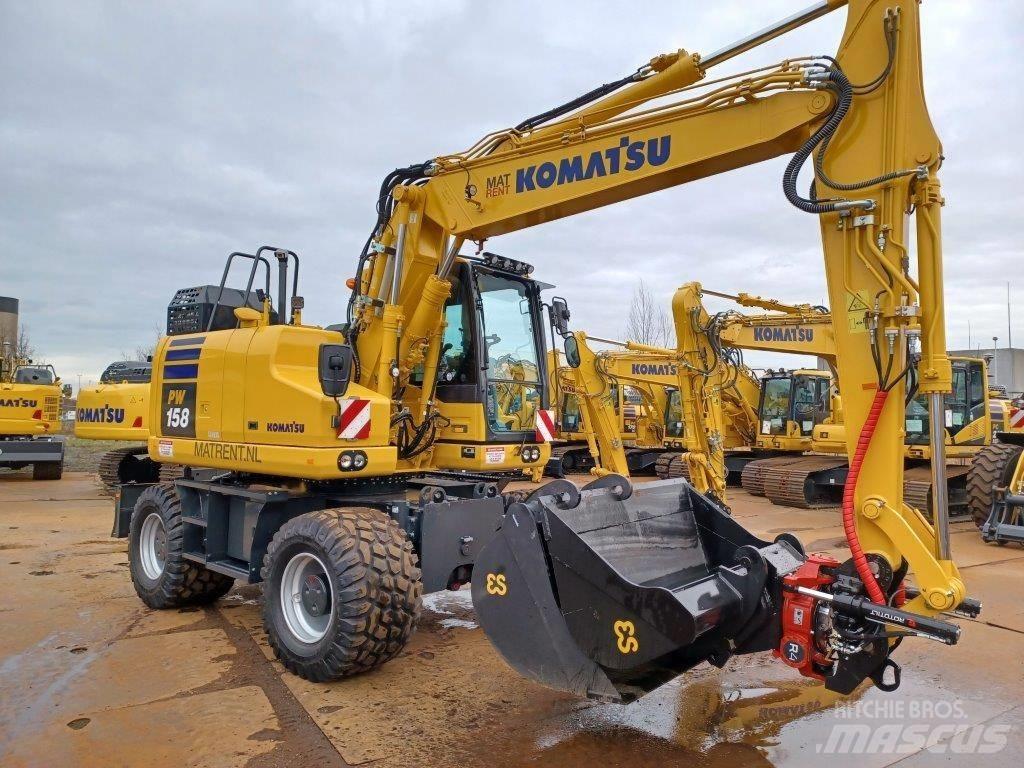 Komatsu PW158-11E0 旋轉式挖土機/掘鑿機/挖掘機