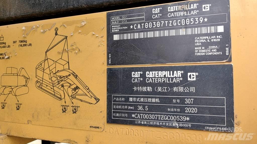 CAT 2020 CAT 307 小型挖土機/掘鑿機<7t(小型挖掘機)