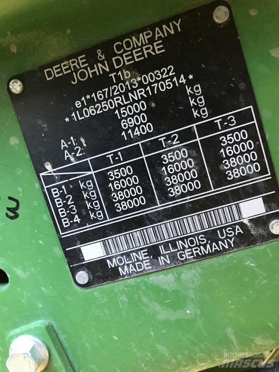 John Deere 6R 250 曳引機