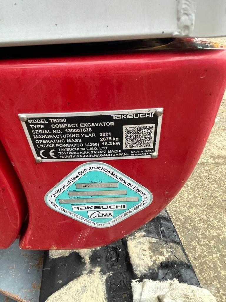 Takeuchi TB230 V3 小型挖土機/掘鑿機<7t(小型挖掘機)