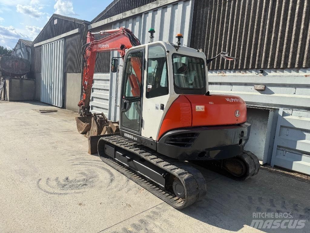 Kubota KX 080 中型挖土機/掘鑿機/挖掘機 7t-12t