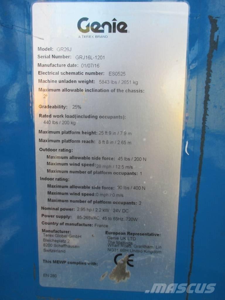 Genie GR 26 J 垂直升降工作台