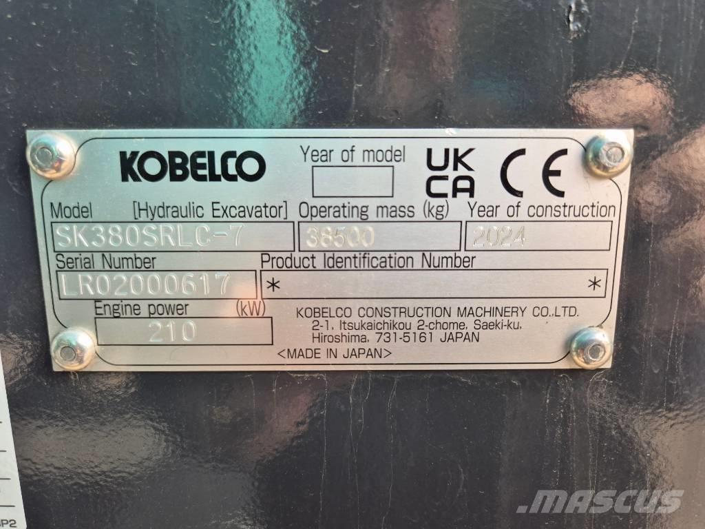 Kobelco SK380SRLC 履帶式 挖土機/掘鑿機/挖掘機